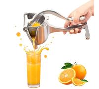 Hand Juicer Squeezer- Aluminum Manual Press Juicer for Lemon, Orange, Pomegranate, Ergonomic Handheld Citrus Juicer, Easy Squeeze & Quick Clean