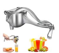 Hand Juicer Squeezer, Aluminum Manual Press Juicer, Fruit Juice Handheld Press Squeezer with Seed Filter, Comfortable Ergonomic Grip for Orange Pomegranates Apple Lemon Lime (1pcs)