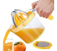 Hand Juicer Squeezer - Stainless Steel, 5.12x6.69x3.98in Multifunctional Manual Juice Extractor | Citrus Lime Ginger Garlic Egg Whites Kitchen, Bar, Restaurant, Camping, Picnic