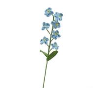 Hand-Knitted Artificial Wool Flower, 36 cm Tall Handmade Floral Decor for Wedding Venues, Hotels and Living Rooms - Simulation Flower, Bouquet Accent Piece(light blue)