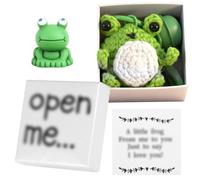 Hand Knitted Frog Gift Set For Girlfriend Valentine’s Day Surprise Present