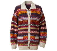 Hand Knitted Wool Fairisle Cardigan - Cream