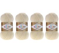 Hand Knitting Yarn 100% Acrylic Microfibre Alize Diva Silk Effect Yarn Crochet Art Lace Craft 4 Skeins 400g 1500m (1)