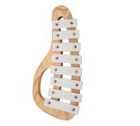 Hand Knock Xylophone Glockenspiel With Mallets 8 Tones Aluminum Sheet Wooden Musical Instrument Preschool Educational