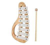 Hand Knock Xylophone Glockenspiel With Mallets 8 Tones Aluminum Sheet Wooden Musical Instrument Preschool Educational