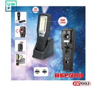 KS Tools 150.4490 Mobile Workshop Handlamp, Bendable, 550 Lumens, Black