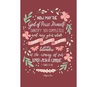 Hand Lettered 1 Thessalonians 5:23 Paperback, College-Ruled Journal