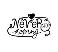 Hand Lettering Christian Quotes Fine Carving Stickers 47.6x82cm Do not Damage The Wall Surface Black