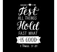 Hand Lettering Test All Things Hold Fast What Fine Carving Stickers 54.4x94.9cm Personalized Customization White