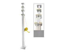 Hand Lift Mast, Telescopic Heavy Pole 4 Meters 10 Truss Lifting Tower Boom Bracket(Lifting Rod 4 Meters)