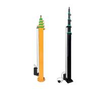 Hand Lift Monitoring Pole Custom Manual Telescopic Mechanical Winch Lifting Mast 3/4/5/6/7/8/9m(9m)
