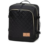 Hand Luggage for Ryanair Multifunctional Carry-On Travel Backpack Size 40x25x20cm Baggage Cabin Flight Weekend Backpack Carry On Bag Travel Color Black with Golden Zipper [102]