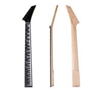 Hand Made 6 String Electric Guitar Neck Canada Maple Black Color 24 Frets Rosewood Fingerboard With Fire Pattern