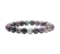 Hand made Akanjee London Natural Tourmaline Jade Crystal Beads Bracelet, 8mm, Energy Healing Meditation Style