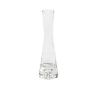 Hand-Made Blown Art Bud Glass Vase Empty Refillable Small Glass Vase Single Stem Vase for Flower and Office Bud Home Decor (25cm-Clear)