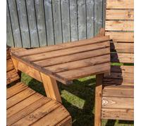 Hand Made Chunky Rustic Wooden Garden Furniture Angled Tray