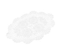 Hand-made Crochet Cotton Placemat Retro Style Mat White