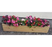 Hand Made Decking Window Box Planter 80cm long x 15cm x 17.5cm high