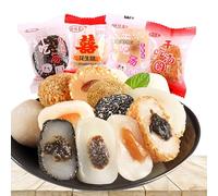 Hand Made Glutinous Rice Cake 500g,Mochi,and Potato Combination,Dried Rice Cake,Instant sesame cake，Fried Rice Dumpling Cake,Special Snacks,Nutritional breakfast，Gift Package (Mixed Flavors 500g)