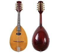 Hand-made Solid Spruce Wood Scoop Shape Mandolin 31 Inch Wood Spruce Top 8 String Mandolin Guitar High Grade Mandolin(With EQ)