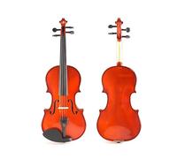 Hand-made Violin With Hanging Wooden Ribs And Matte Pattern Jujube Ebony Accessories Octagonal Bow Foam Square Box (Color : 4/4)