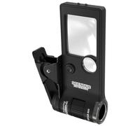Hand Magnifier with Light - Small Illuminated Magnifying Glass, Manual Magnifying Glass with Light, Pocket Microscope for Kids Portable Microscope with 10x to 80x Zoom