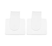 Hand Makeup Palettes 2pcs Acrylic Mixing Plates | Curved Thumb Hole, Wrap-around Hand Fit, One-handed Use, for Artists and Beauty Lovers