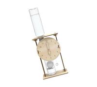 Hand Making Wooden Water Clock Physics Teaching Aid for Kids Science Experiment and Home Decorations Water Drip Clock Drip