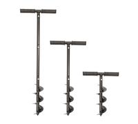 Hand Manual Earth Auger 100mm / 4 Inch Diameter | Adjustable Length, Grip Handle, Fence Post Hole, Planting Plant Soil Digger Borer
