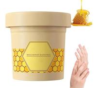 Hand Mask Milk Honey Peel Off Hand Wax, Moisturizing Hydrating Nourishing Exfoliating Hand Film Hands Care 120g (1pcs)