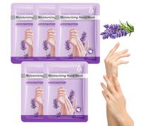 Hand Masks, 5 Pairs Of Moisturising Gloves, Hand Care For Dry Ageing Cracked Hands For Women And Men, Exfoliating Hand Masks With Lavender Extract