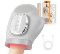 Hand Massager with Heat and Compression, 1500mAh Cordless Hand Massager Airbag, 5 Levels Massage &3 Temperatures, Split Finger, 15min Timer, for Arthritis Carpal Tunnel Finger Numbness Pain Relief