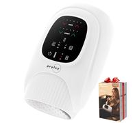 Hand Massager with Heat and Compression, Hand Massage with 2 Vibration 6 Modes 6 Intensities, Electric Hand Massager for Arthritis and Carpal Tunnel Relief, Valentines Day Gifts for Women Men, White