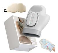 Hand Massager with Heat and Compression, Hand Massager Airbag, Wireless Hands Massagers, 3 Modes, 5 Gears, Scheduled Shutdown, Gift for Women Men Relaxation at Office (White)