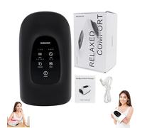 Hand Massager with Heat and Compression, The 3D Kneading and Constant Temperature Hot Compress Hand Massager, 3 Modes 5 Intensities, is a Must-Have for Office Workers Who Sit for Long Periods (Black)