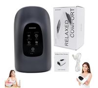 Hand Massager with Heat and Compression, The 3D Kneading and Constant Temperature Hot Compress Hand Massager, 3 Modes 5 Intensities, is a Must-Have for Office Workers Who Sit for Long Periods (Gray)