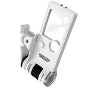 Hand Microscope - 10x-80x Pocket Magnifier, LED Illuminated Lens, Compact Lightweight Design | Educational Aid Kids, 6+ Years, Experiment, Exploration, STEM Learning Pack, Easy to Carry