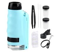 Hand Microscope for Kids,Pocket Microscope for Kids - 250X Small Laboratory Microscope,LED Lights Portable Outdoor Exploration Microscope School Education