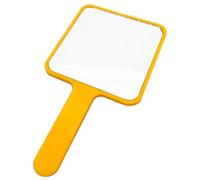 hand mirror Hand Held Mirror Square Large Makeup Salon Barbers Hairdressers Tool Orange