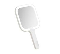 Hand Mirrour with 3 Light Color, Lighted Handheld Mirrour, Light in Weight Portable for Makeup Application, Hair Styling, Shaving Lighted Handheld Mirrour