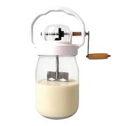 Hand Mixer, 1.5L Hand Beating Tool for Eggs | Including Egg Blender and Glass Bottle | For Baking, Baking, Food, Flour, Jam, Dough, Sauce