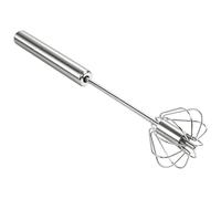 Hand Mixer and Whisk Set, 12 Inch Stainless Steel Semi-Automatic Egg Whisk, Efficient Hand Blender for Baking, Durable Kitchen Gadget with Rotating Balloon Whisk Design, Reliable Hand Whisk for Variou