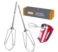Hand Mixer Beaters Stainless Steel Attachments Compatible with Kitchen Aid Hand Mixer