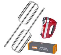 Hand Mixer Beaters Stainless Steel Attachments Compatible with Kitchen Aid Hand Mixer 2PCS