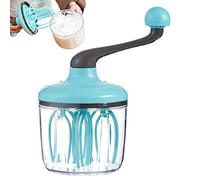 Hand Mixer for Cream - Small Semi-Automatic Whisk | Manual Kitchen Whisks | Multifunctional Milk Frother, Push Stirrer | Practical Tool for Personal Use in the Kitchen