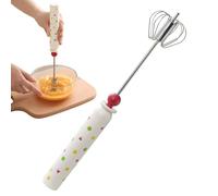 Hand Mixer, Wireless Pressure Rotating Handle, Non-Slip Egg Whisk and Hand Stirrer for Mixing, Beating, Beating and Stirring for Use at Home, Kitchen, Restaurant in the Gewe