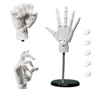 Hand Model, 1:1 Flexible Left And Right Hand Model, Flexible Artist Hand Model, Movable Finger Joints, Home Desk Decoration, Display, Sketching, Drawing, Painting (white, Right Hand)(White,Right hand)
