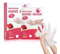 Hand Moisturiser Gloves, 5Pcs Hand Masks for Dry Hands, Roses & Milk Extracts for Dry, Aging, Cracked Hands Intense Skin Nutrition Hand Cream Mask Anti aging, Repair Rough Skin