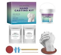 Hand Mold Kit Couples | Handmade Romantic Plaster Mold | Family Hand Casting Kit,for Family Friends Boyfriend Girlfriend Valentines Date Mothers Day Christmas Wedding