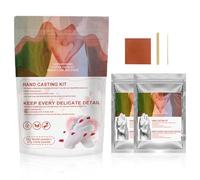 Hand Mold Powder, Fast Curing Casting Material, Skin Safe Kit, 5.51x7.87 Inches for Children and Adults, Easy Use Formula for Family Keepsake Crafts at Baby Handprint Art Projects
